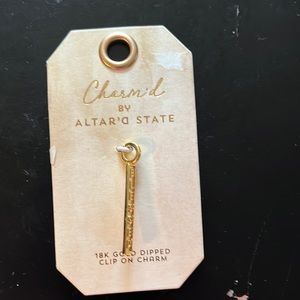 Charm’d by Altar’d State 18k Gold Dipped Clip on Charm “BLESSED”